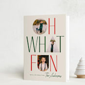 "oh what fun shapes" - Holiday Cards in Eggnog by Karidy Walker - Folded Card