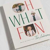 "oh what fun shapes" - Holiday Cards in Eggnog by Karidy Walker - Detail