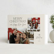 "Aesthetic" - Holiday Cards in Eggnog by Nicole Barreto - Folded Card