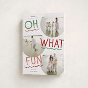 "Fun Redux" - Holiday Cards in Candy Cane by Everett Paper Goods - Folded Card