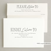"Quill Pen Five" - Holiday Cards in Coal by Jackie Crawford - FREE Recipient Addressing