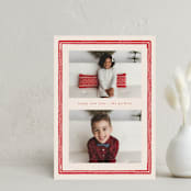 "Perfectly Framed" - Holiday Cards in Candy by Corinne Malesic - Front