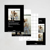 "modern layout" - Holiday Cards in Chalk by Angela Thompson - Back of Card Options