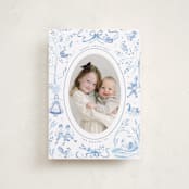 "12 Days of Christmas Toile" - Holiday Cards in Ice by Teju Reval - Front