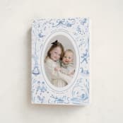 "12 Days of Christmas Toile" - Holiday Cards in Ice by Teju Reval - Folded Card