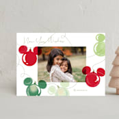 "Mickey Lights" - Holiday Cards in Moss by Baumbirdy - Front