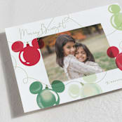 "Mickey Lights" - Holiday Cards in Moss by Baumbirdy - Detail