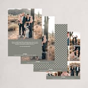 "Heaven + Nature" - Holiday Cards in Ash by Melissa Egan of Pistols - Back of Card Options