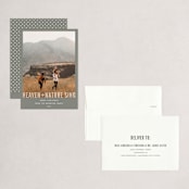 "Heaven + Nature" - Holiday Cards in Ash by Melissa Egan of Pistols - Assembled