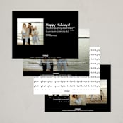 "Happy moments" - Holiday Cards in Cotton by Stacey Meacham - Back of Card Options