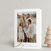 "Golden Joy" - Holiday Cards in Caramel by Brooke Chandler - Folded Card