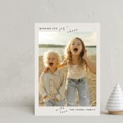 "Joyful" - Holiday Cards in Smoke by taylorVdesign - Front