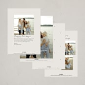 "Joyful" - Holiday Cards in Smoke by taylorVdesign - Back of Card Options