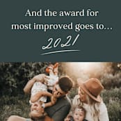 "Most Improved" - Holiday Cards in Pine by Kaydi Bishop - Detail