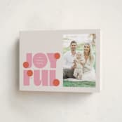 "pop joy" - Holiday Cards in Candied Grapefruit by Lori Wemple - Folded Card