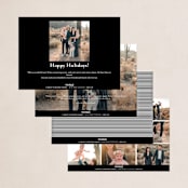 "Minimalist Panoramic" - Holiday Cards in Snowy by Kerry Doyle - Back of Card Options