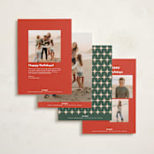 "hued mat" - Holiday Cards in Persimmon by Carrie Moradi - Back of Card Options