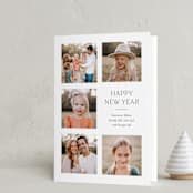 "Classic Grid" - Holiday Cards in Snow by Shari Margolin - Folded Card