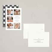 "Classic Grid" - Holiday Cards in Snow by Shari Margolin - Assembled