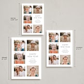 "Classic Grid" - Holiday Cards in Snow by Shari Margolin - Formats Available