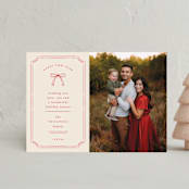 "Vintage Holiday Frame" - Holiday Cards in Candy Cane by Ashlee Townsend - Front