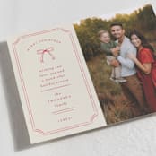 "Vintage Holiday Frame" - Holiday Cards in Candy Cane by Ashlee Townsend - Detail