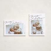 "Elements" - Holiday Cards in Coal by Pixel and Hank - Photo Orientation Options