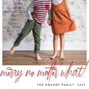 "No Matter What" - Holiday Cards in Crimson by J. Dario Design Co. - Detail