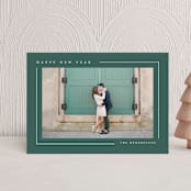 "Simply Serene" - Holiday Cards in Pine by Lauren Chism - Front