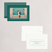 "Simply Serene" - Holiday Cards in Pine by Lauren Chism - Assembled