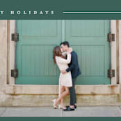 "Simply Serene" - Holiday Cards in Pine by Lauren Chism - Detail