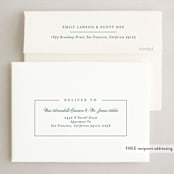 "Simply Serene" - Holiday Cards in Pine by Lauren Chism - FREE Recipient Addressing