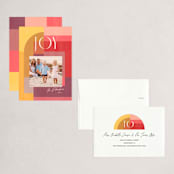 "Color Nouveau" - Holiday Cards in Sunshine by Rebecca Daublin - Assembled
