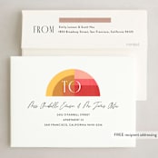 "Color Nouveau" - Holiday Cards in Sunshine by Rebecca Daublin - FREE Recipient Addressing