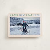 "Happy Colors" - Holiday Cards in Spearmint by Carolyn MacLaren - Front