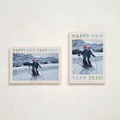 "Happy Colors" - Holiday Cards in Spearmint by Carolyn MacLaren - Photo Orientation Options