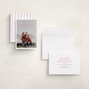 "Red Letter Christmas" - Holiday Cards in Peppermint by Stephanie Hawkes - Assembled