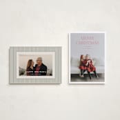 "Red Letter Christmas" - Holiday Cards in Peppermint by Stephanie Hawkes - Photo Orientation Options