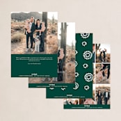 "In abundance" - Holiday Cards in Evergreen by Stacey Meacham - Back of Card Options