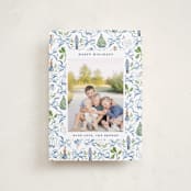 "Nutcracker ribbons" - Holiday Cards in Blue Ribbon by Sarah Knight - Front
