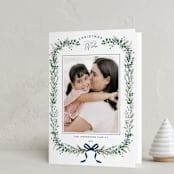 "Festive Vine" - Holiday Cards in Twilight by Susan Moyal - Folded Card