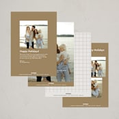 "great ten" - Holiday Cards in Mist by Sumak Studio - Back of Card Options