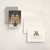 "Notre Dame" - Holiday Cards in Slate by Jamie Alexander - Assembled