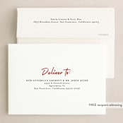 "Good Boy" - Holiday Cards in Crimson by J. Dario Design Co. - FREE Recipient Addressing