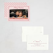 "ticket frame" - Holiday Cards in Winter Rose by Cass Loh - Assembled