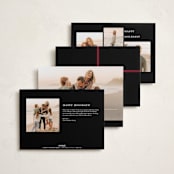 "Sparkly Bows" - Holiday Cards in Festive by Makewells - Back of Card Options