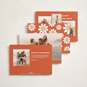 "Big Wave" - Holiday Cards in Holly Berry by silverscreen studio - Back of Card Options