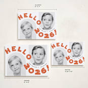 "Big Wave" - Holiday Cards in Holly Berry by silverscreen studio - Formats Available
