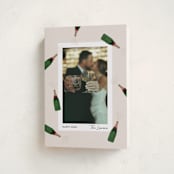 "Popping Bottles" - Holiday Cards in Eggnog by Shari Margolin - Folded Card