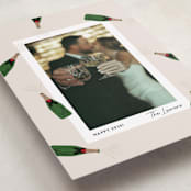 "Popping Bottles" - Holiday Cards in Eggnog by Shari Margolin - Detail